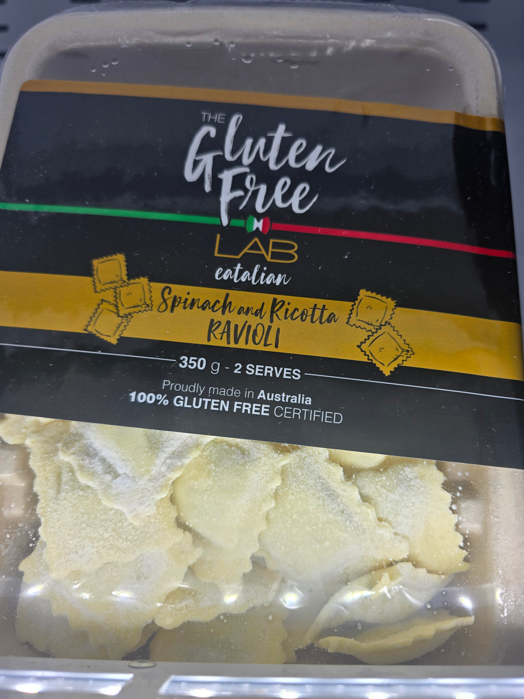 G/free spinach &ricotta ravioli