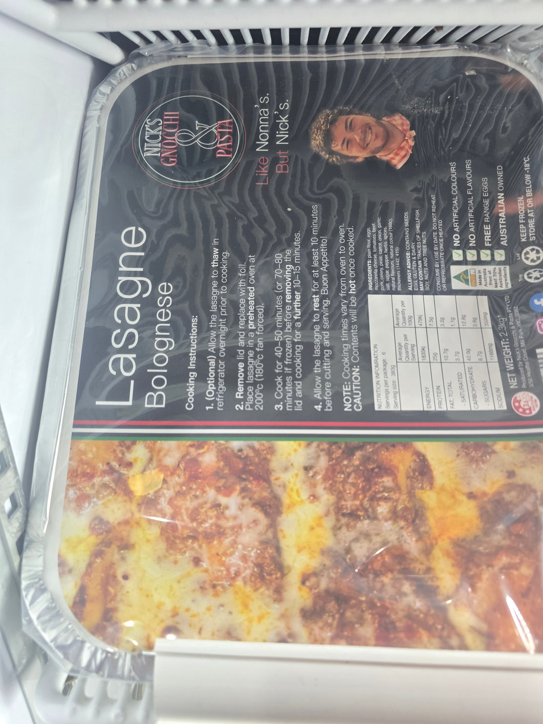 Nick's large lasagne
